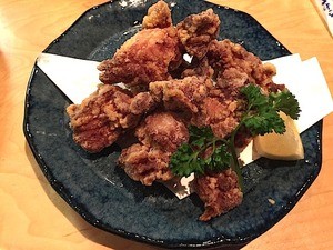 Chicken karaage (fried chicken pieces) at Yakitori Taisho