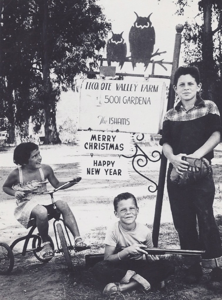 A picture of the Isham Family Christmas card 1951. Photo courtesy of the Isham family. 