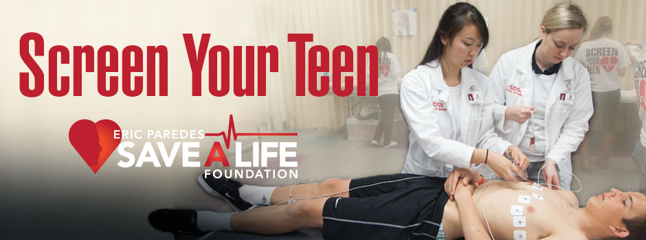 Eric Paredes Save A Life Foundation is hosting a free heart screening on Sunday, May 3 from 9 am to 3 pm at Madison High School (4833 Doliva Dr., San Diego, 92117). 